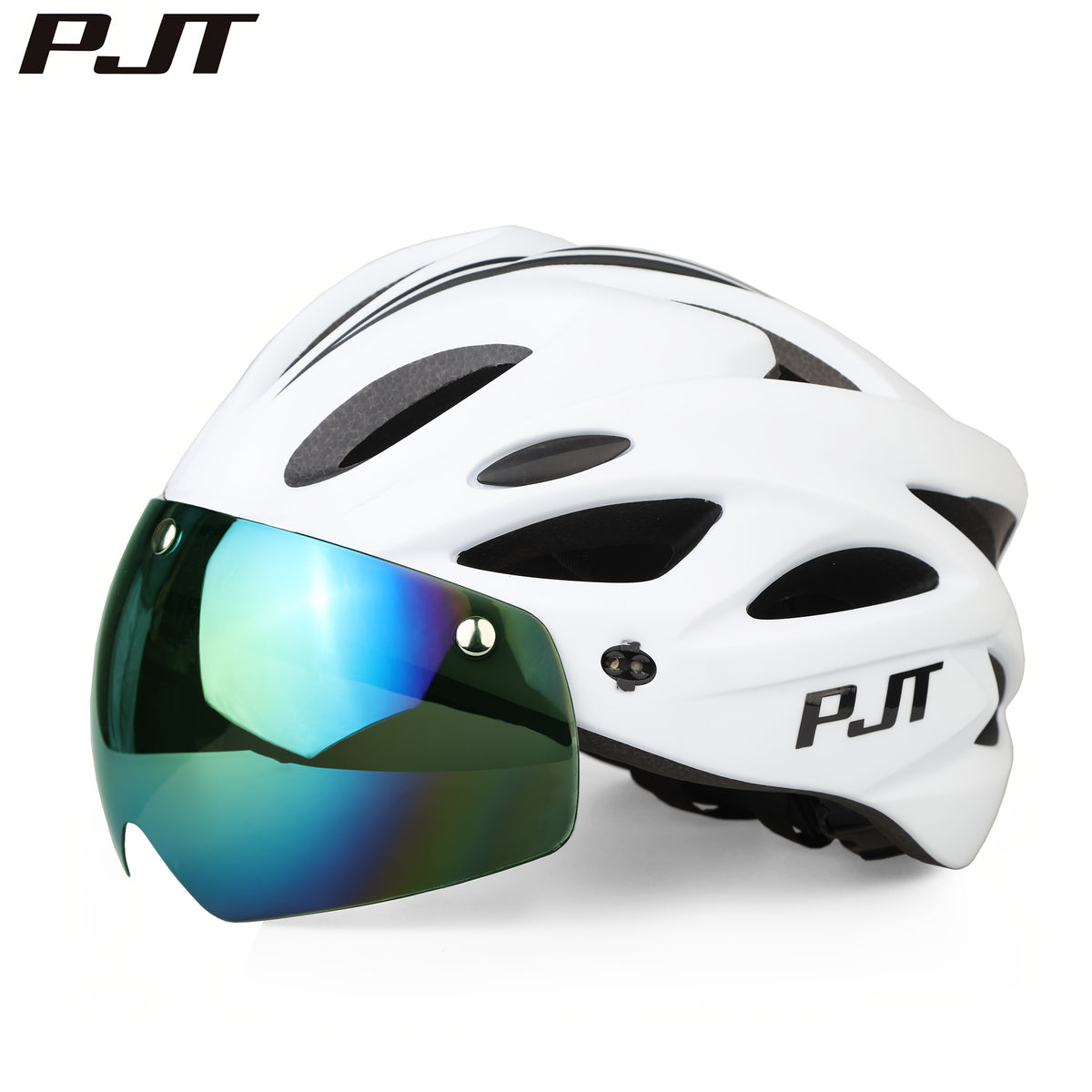 PJT Adult Magnetic 4-in-1 Lightweight Bike Helmet with Detachable Visor and Sun Visor