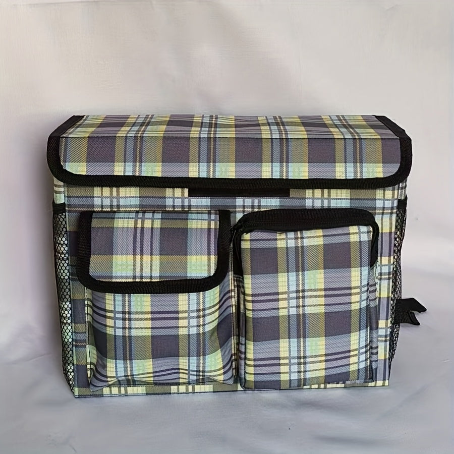 Adjustable Multi-Compartment Front Basket for Electric Bikes