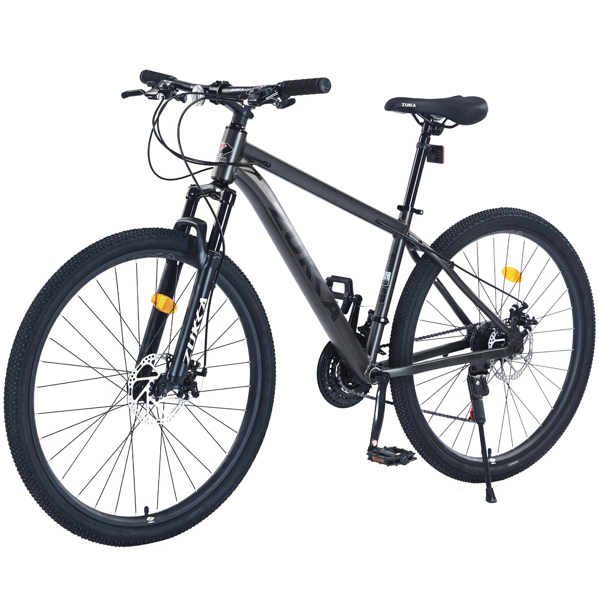 27.5 Inch Wheels 21 Speed Mountain Bike, for Men Women Adult, Front Suspension, Aluminum Alloy Frame