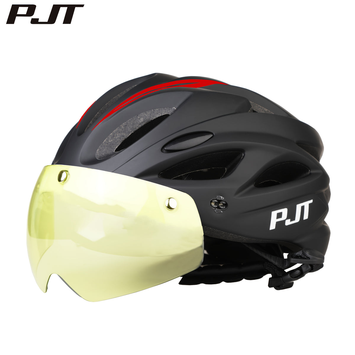 PJT Adult Magnetic 4-in-1 Lightweight Bike Helmet with Detachable Visor and Sun Visor
