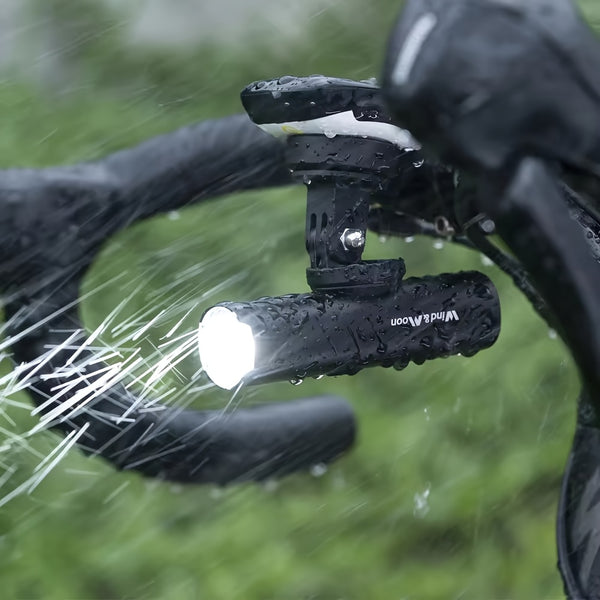 1pc Bike Suspension Light, Aluminum Alloy Frame Mounted Headlight, USB Rechargeable, Anti-Glare
