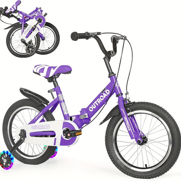 Kids Bike Child's Bike For Boys Girls Age 3-6 Years, 14 Inch Toddlers Bike Children's Bicycle With Training Wheels