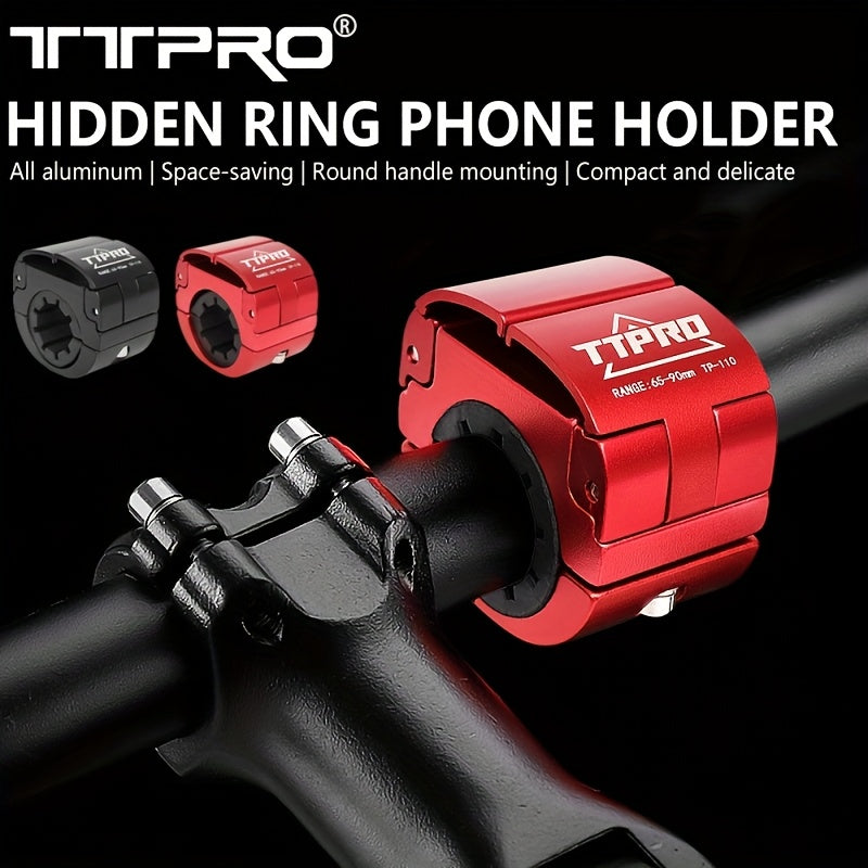 TTPRO Aluminum Phone Holder Compact All-Aluminum TTPRO Hidden Ring Phone Holder | Secure