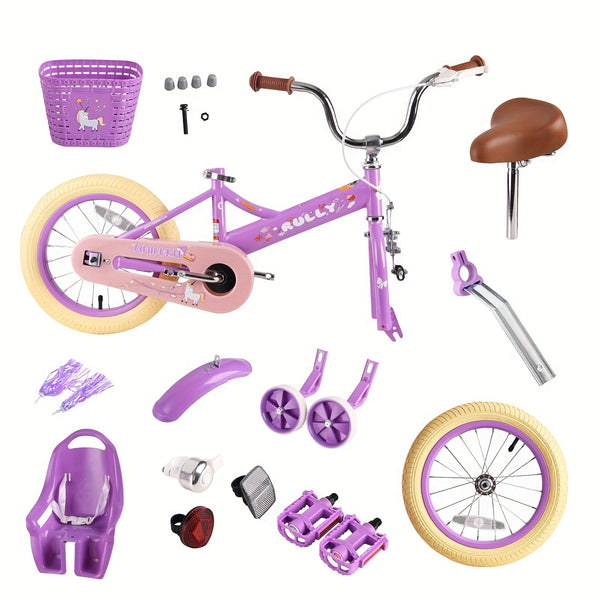RULLY Donna Princess Girls' Bike in Deep Purple - 12\