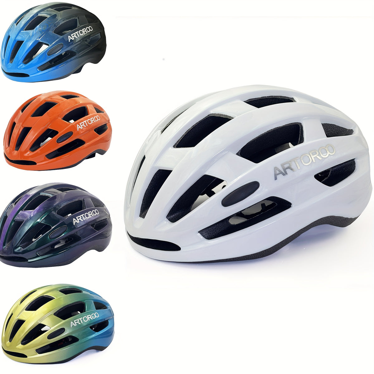 1pc ARTOROO -Adult Ultralight Bicycle Helmet, Adjustable PC Material, Multiuse for Mountain & Road Bikes