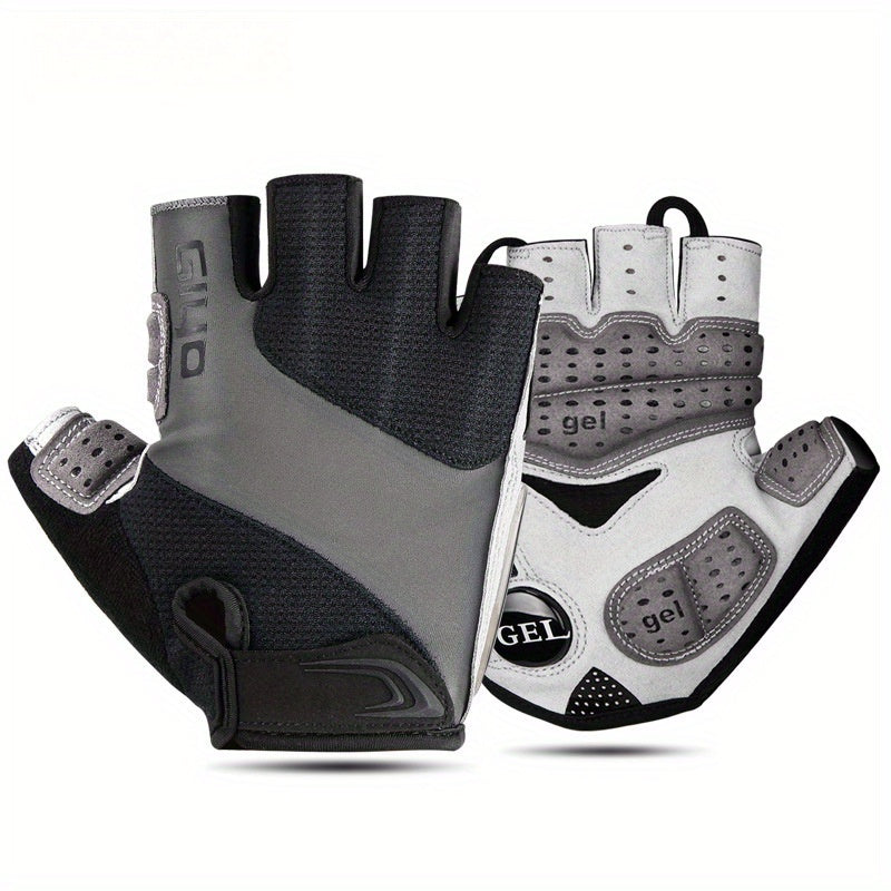 Breathable Cycling Gloves Breathable & Durable Half Finger Cycling Gloves | Thick Cushioning, Sweat-Wicking Fabric