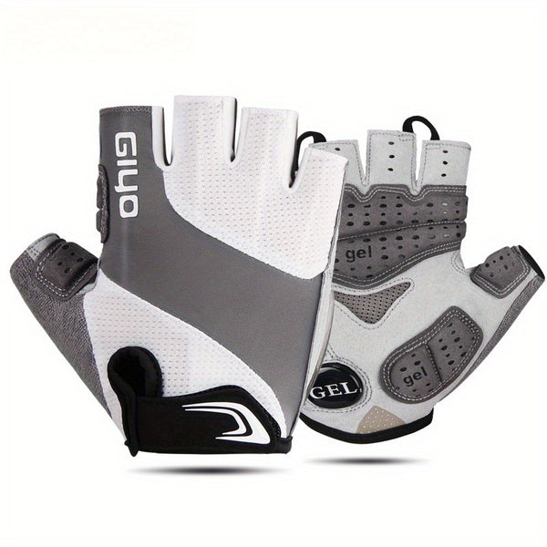 Breathable Cycling Gloves Breathable & Durable Half Finger Cycling Gloves | Thick Cushioning, Sweat-Wicking Fabric