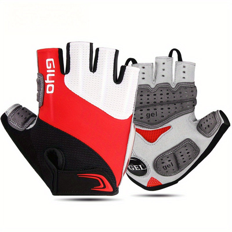 Breathable Cycling Gloves Breathable & Durable Half Finger Cycling Gloves | Thick Cushioning, Sweat-Wicking Fabric