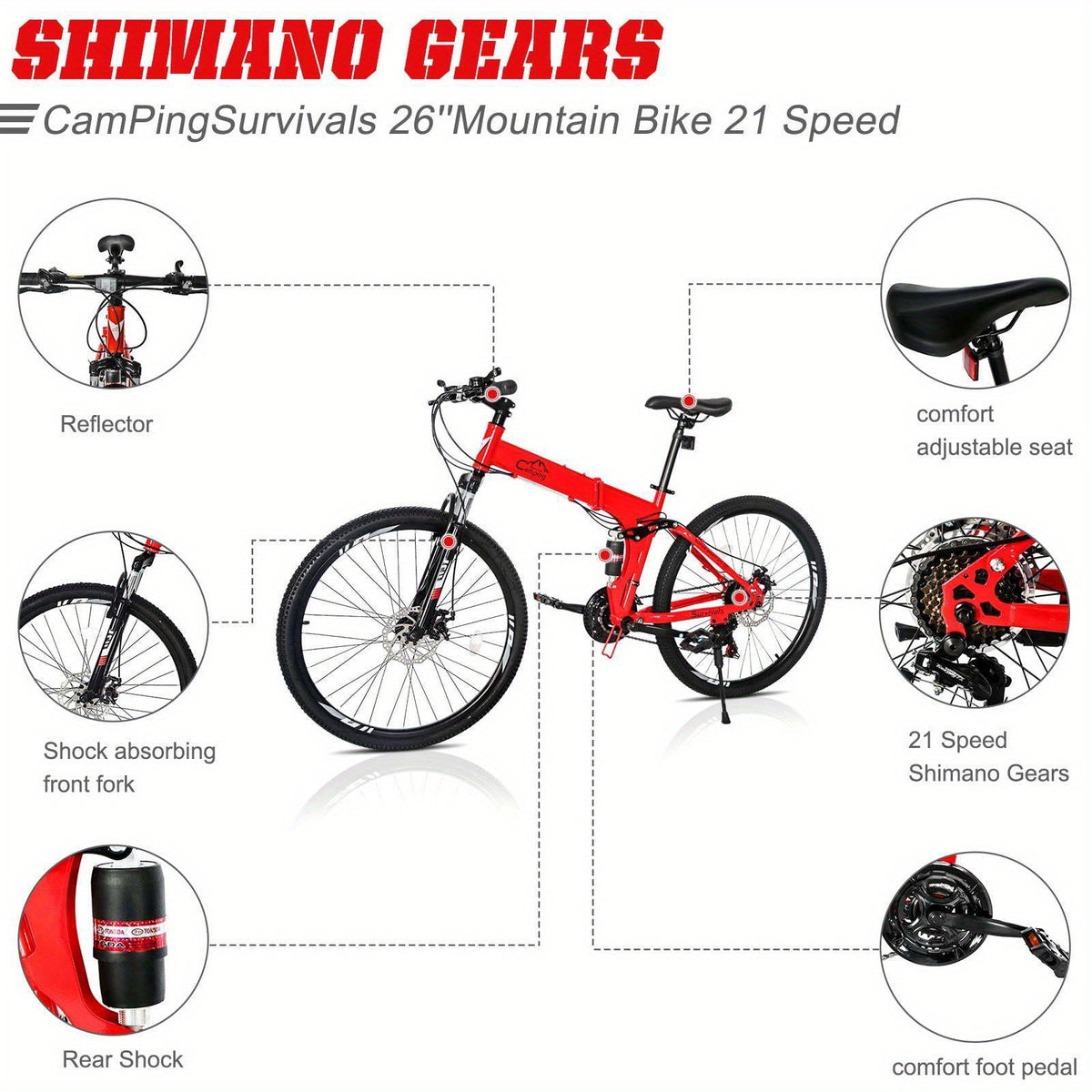 Folding 21 Shimano Speed 26\