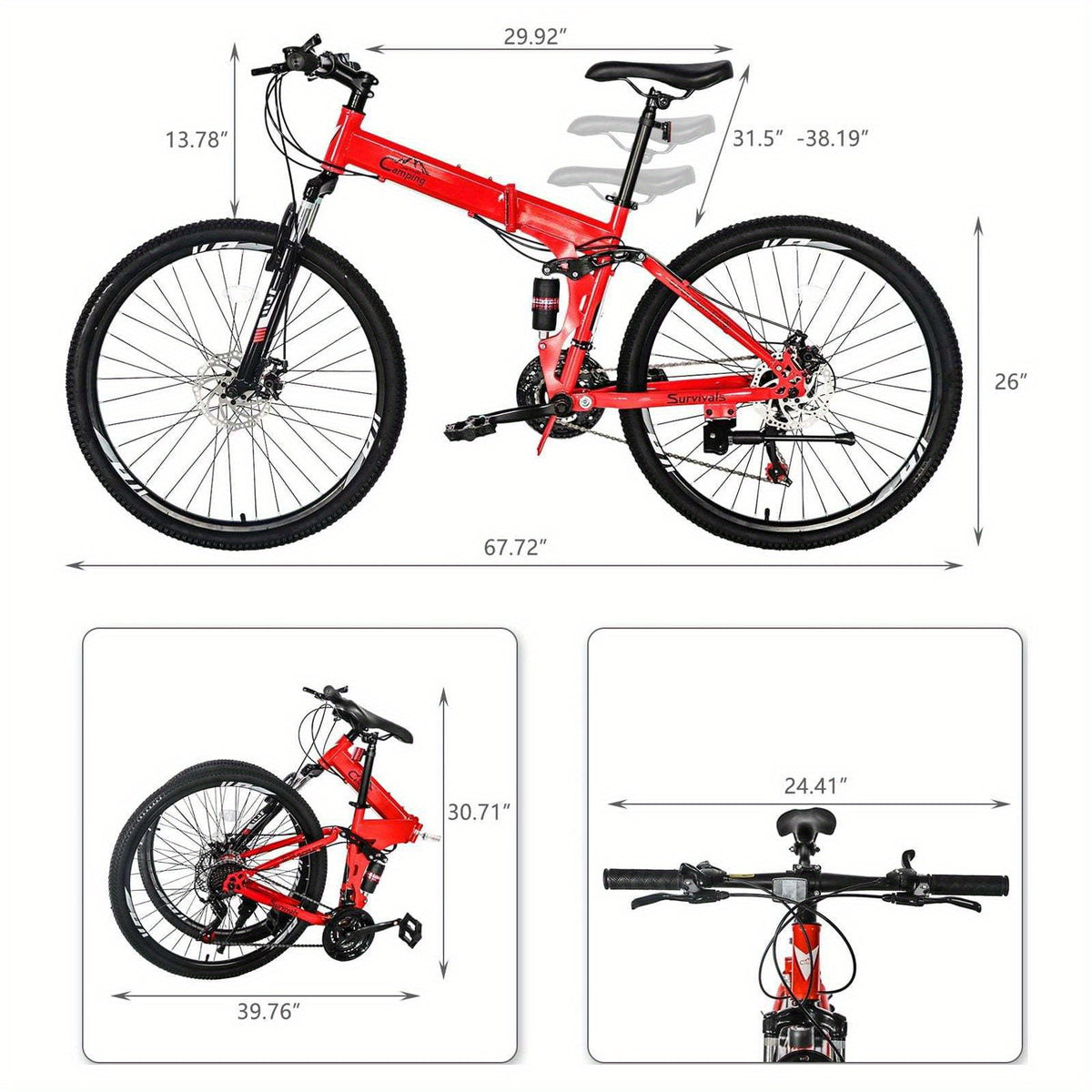 Folding 21 Shimano Speed 26\