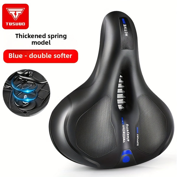 Bicycle Seat Cushion TOSUOD Ultra Soft Comfortable Bicycle Seat Cushion | Anti Hip Pain Thickening Shock-Absorbing