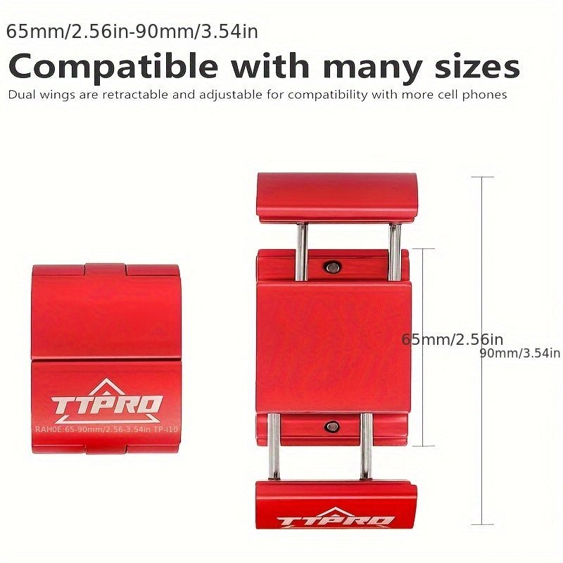 TTPRO Aluminum Phone Holder Compact All-Aluminum TTPRO Hidden Ring Phone Holder | Secure