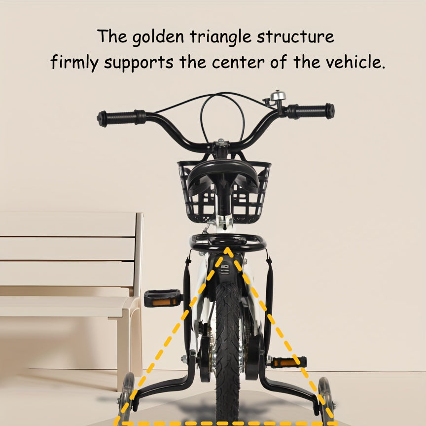 Kids Mountain Bike with Training Wheels - Heavy-Duty Bicycle for Boys & Girls Ages 3-6, Up to 187 lbs Capacity, 14\