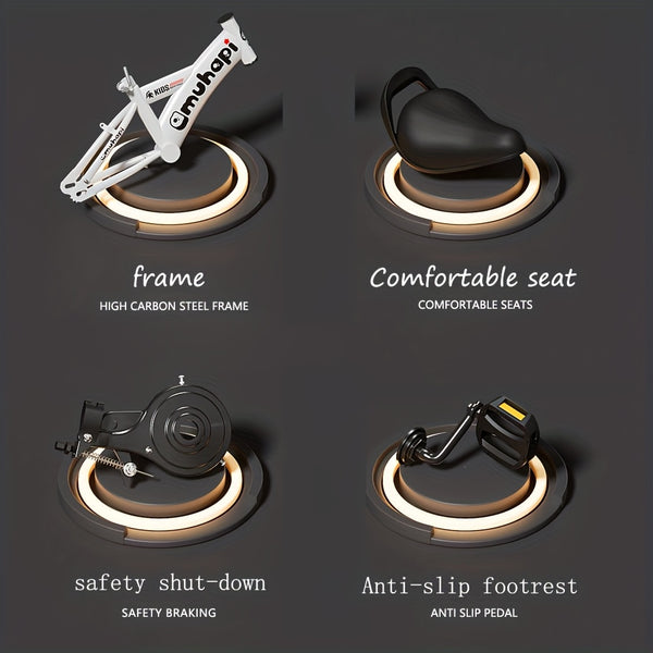 Kids Bicycle with Training Wheels - Heavy-Duty up to 110 lbs, 14-Inch Bicycle for Boys & Girls Ages 3-6