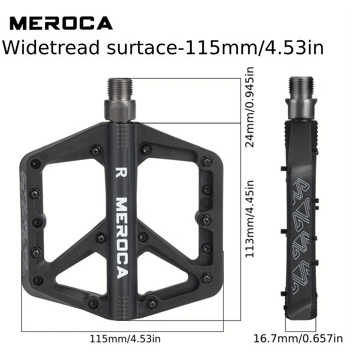 MERoca Universal Bike Pedal MERoca Mountain Road Bike Pedal