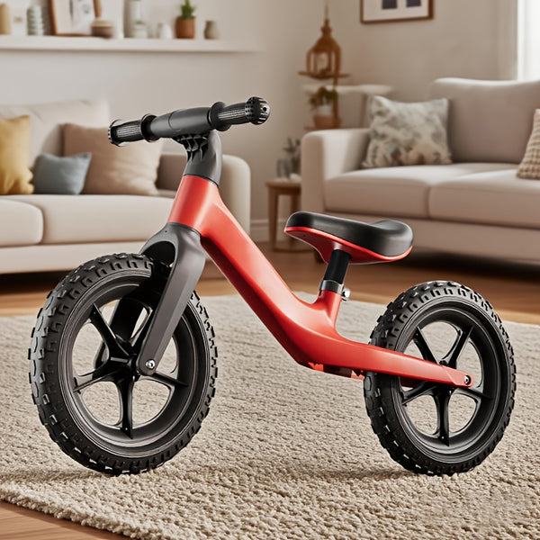 Sturdy Balance Bike for Toddlers - Racing-Style Frame with Sturdy Wheels, No Battery Needed