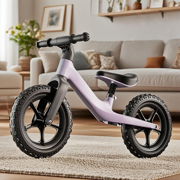 Sturdy Balance Bike for Toddlers - Racing-Style Frame with Sturdy Wheels, No Battery Needed