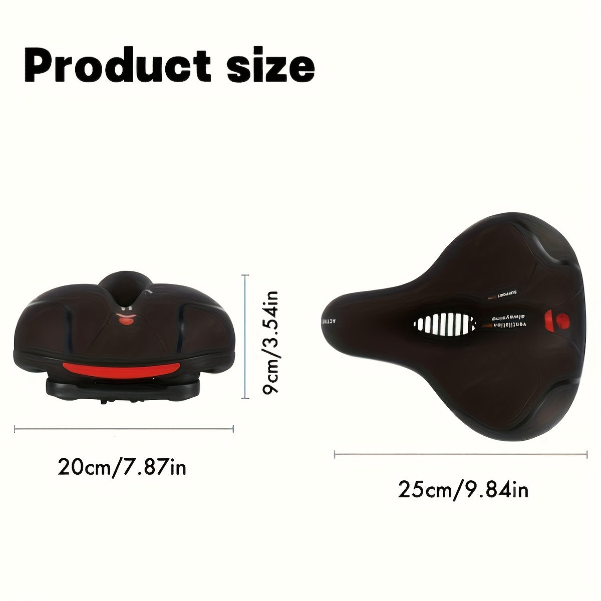 Bicycle Seat Cushion TOSUOD Ultra Soft Comfortable Bicycle Seat Cushion | Anti Hip Pain Thickening Shock-Absorbing