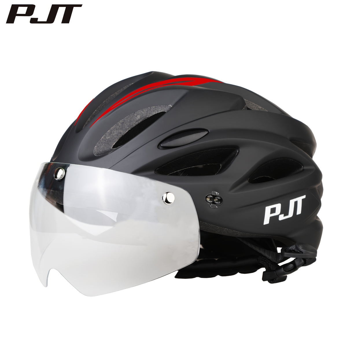 PJT Adult Magnetic 4-in-1 Lightweight Bike Helmet with Detachable Visor and Sun Visor