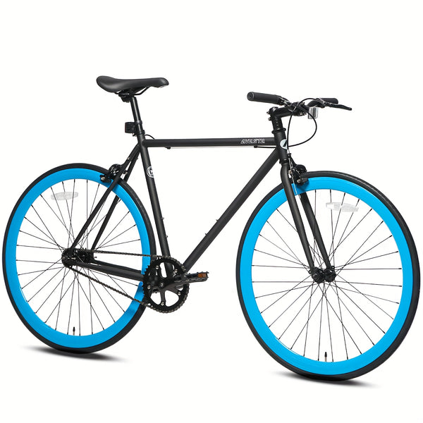 AVASTA Single-Speed Fixed Gear Urban Commuter Fixie Bike Flip Flop Hub Bicycle, Multiple Colors