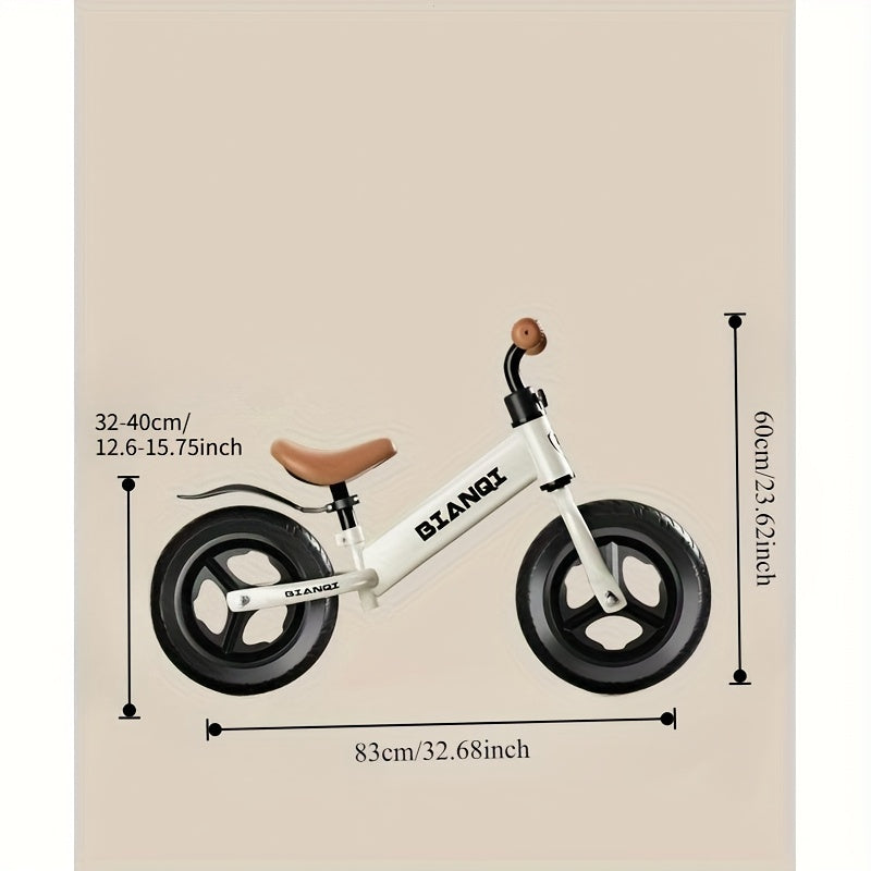 Unisex Christmas, Halloween, Easter & Birthday Gift - Playful Design Sturdy Structure Kids Balance Bike with Training Wheels