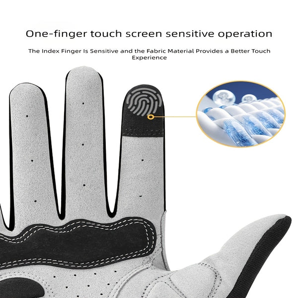 TOSUOD Full-Finger Mountain Bike Gloves for Men & Women - Plush Long Finger Gloves with Fleece-Lined Warmth