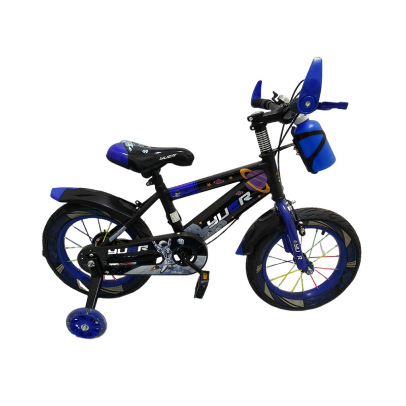 Kids' Blue Bicycle with Training Wheels - 16\
