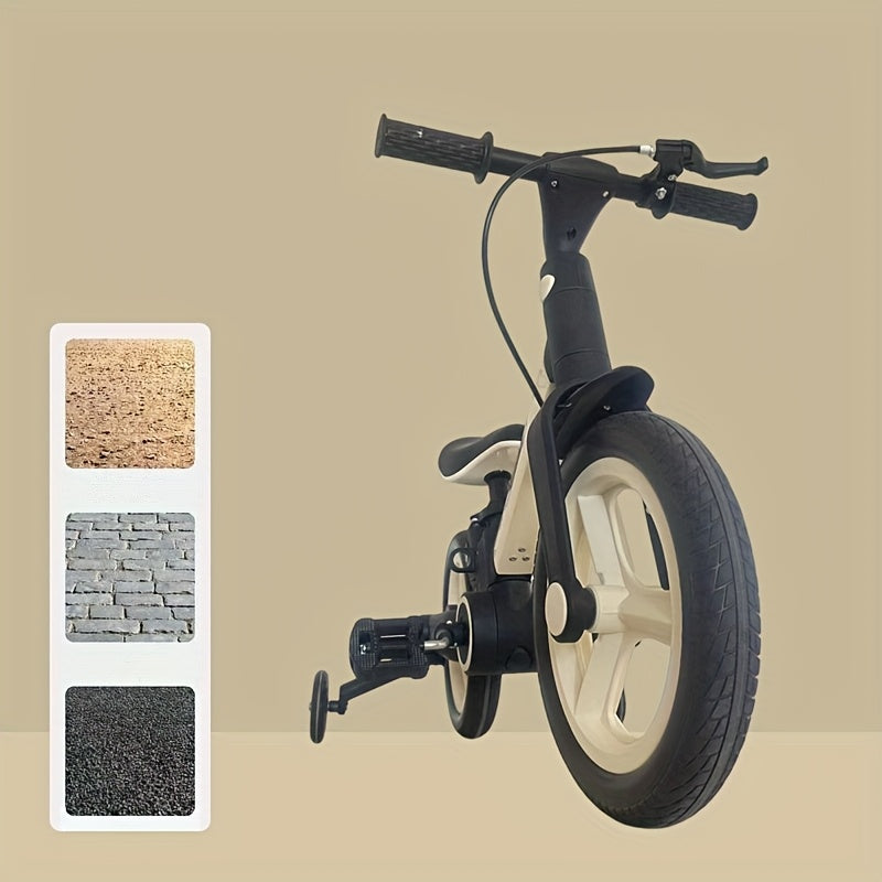 Kids' 6-in-1 Balance Bike Scooter - Adjustable, Multifunctional Bicycle with Push Handle, Aluminum Alloy