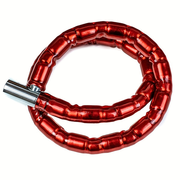 22mm x 100cm Heavy-Duty Stainless Steel Cable Lock - High-Quality PVC Coating, Versatile Anti-Theft Chain - for Bikes
