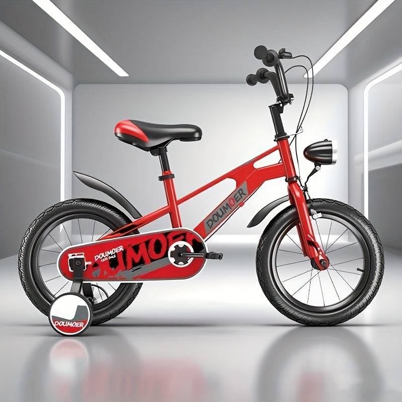 Children's Mountain Bike Scooter with Training Wheels, Ideal Gift for Christmas, Thanksgiving, Halloween