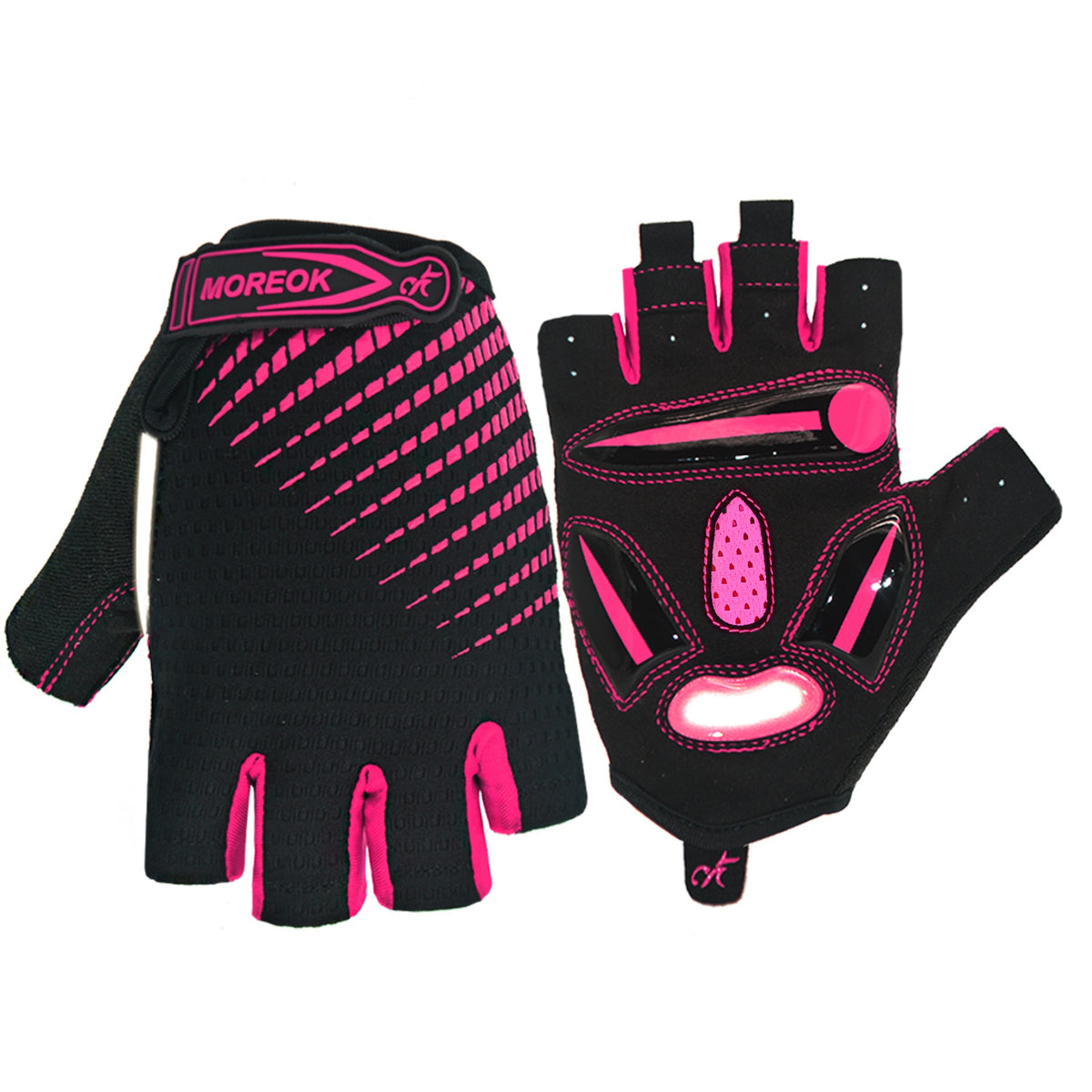 ROORUNS Cycling Gloves - Breathable Sports Gloves with 5mm Liquid Gel Pads, Adjustable Pull-On Closure