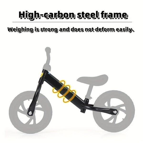 Kids Balance Bike & Tricycle for Boys & Girls - Red\u002FBlack Sturdy Plastic Frame, Low-Weight Rider-Friendly Design with Wide Base