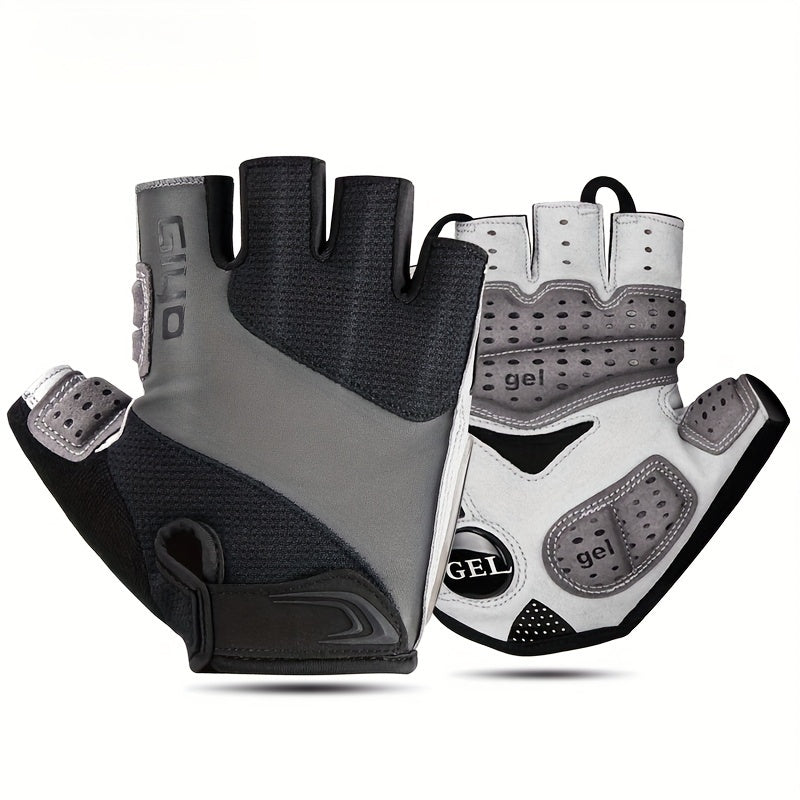 Breathable Cycling Gloves Breathable & Durable Half Finger Cycling Gloves | Thick Cushioning, Sweat-Wicking Fabric