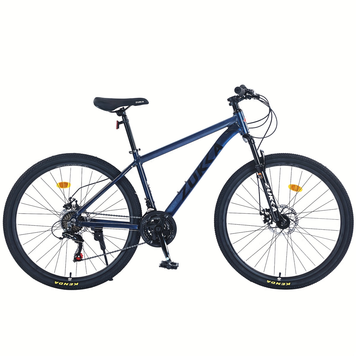 27.5 Inch Wheels 21 Speed Mountain Bike, for Men Women Adult, Front Suspension, Aluminum Alloy Frame