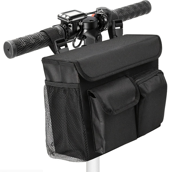 Adjustable Multi-Compartment Front Basket for Electric Bikes