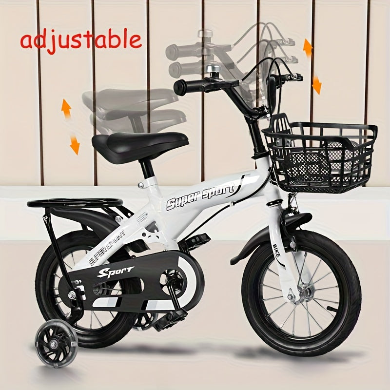 Kids Mountain Bike with Training Wheels - Heavy-Duty Bicycle for Boys & Girls Ages 3-6, Up to 187 lbs Capacity, 14\