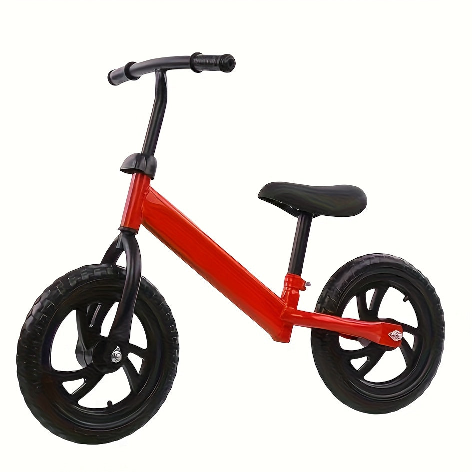 Kids Balance Bike & Tricycle for Boys & Girls - Red\u002FBlack Sturdy Plastic Frame, Low-Weight Rider-Friendly Design with Wide Base