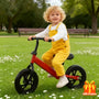 Kids Balance Bike & Tricycle for Boys & Girls - Red\u002FBlack Sturdy Plastic Frame, Low-Weight Rider-Friendly Design with Wide Base
