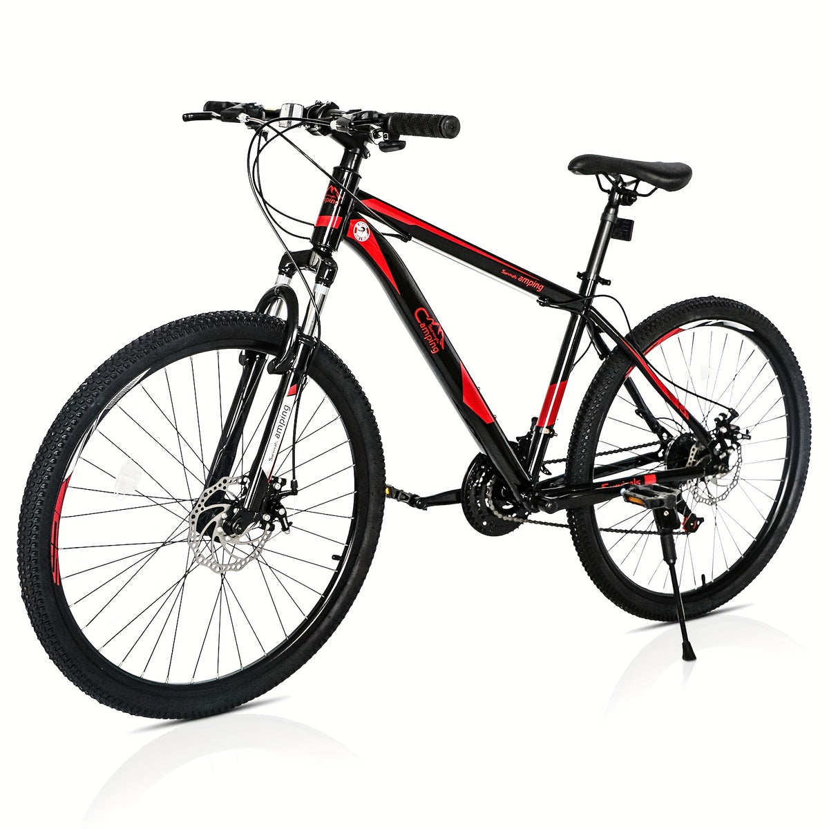 26 - Inch 21 - Speed Red & Black Mountain Bike - Double - Disc Brakes