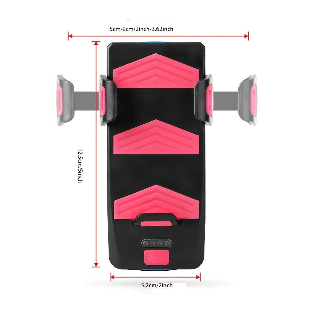 USB Rechargeable Bike Light Set - 3 LEDs, Front & Rear Lights, Power Bank, Horn