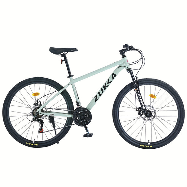 27.5 Inch Wheels 21 Speed Mountain Bike, for Men Women Adult, Front Suspension, Aluminum Alloy Frame