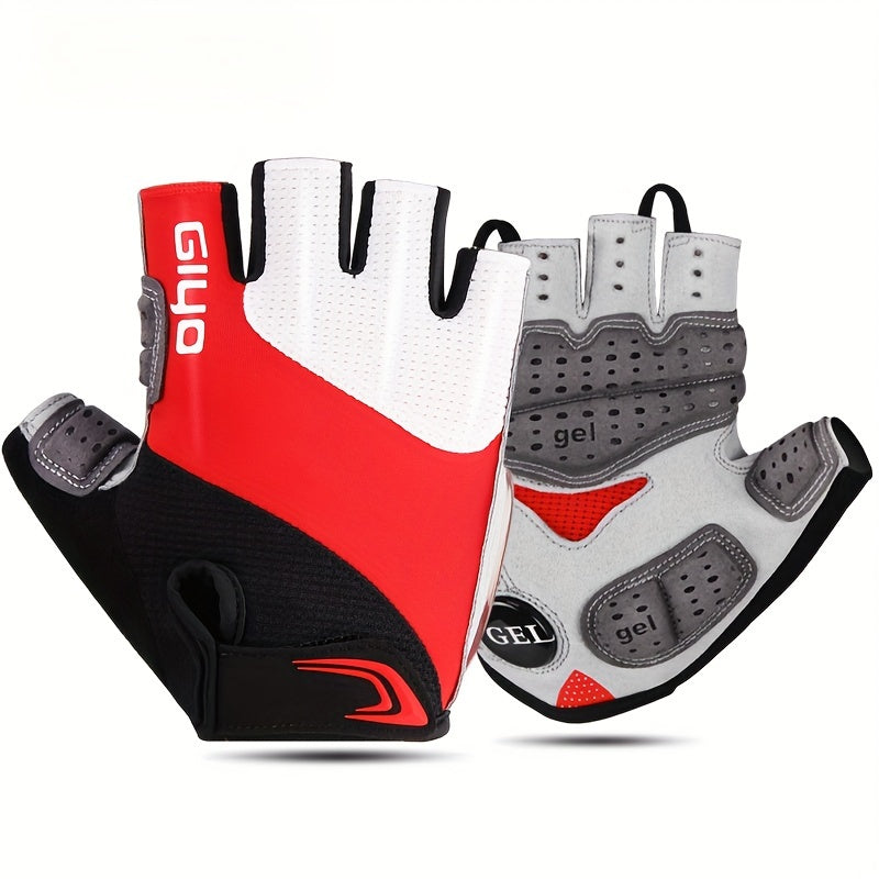 Breathable Cycling Gloves Breathable & Durable Half Finger Cycling Gloves | Thick Cushioning, Sweat-Wicking Fabric