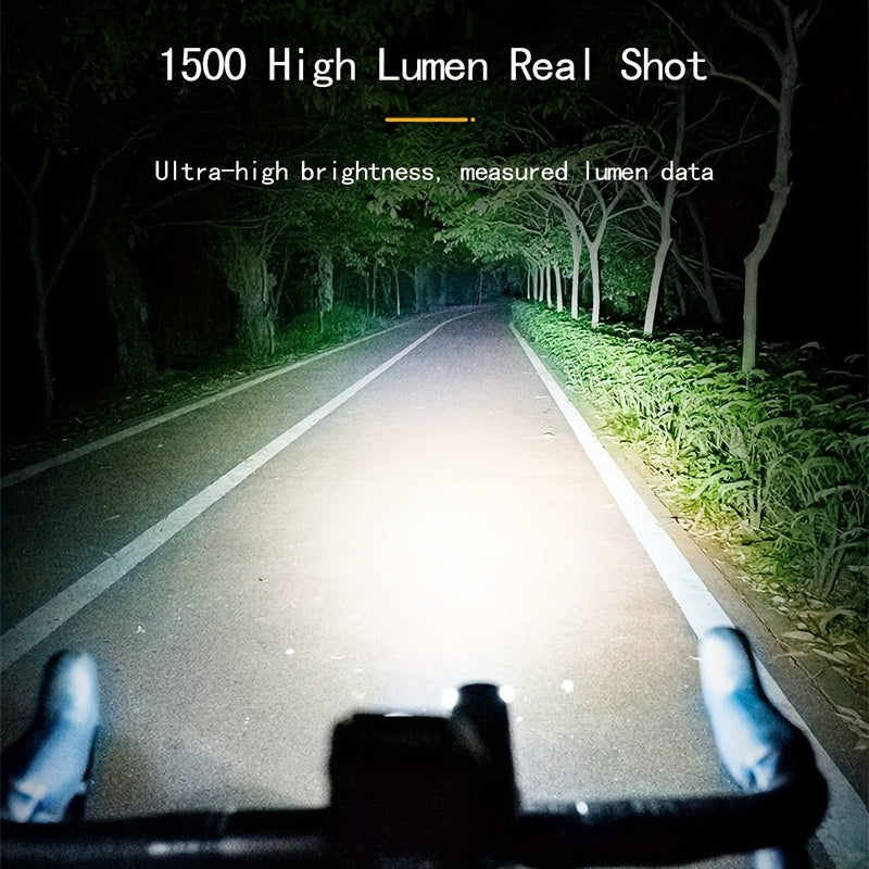 1pc Bike Suspension Light, Aluminum Alloy Frame Mounted Headlight, USB Rechargeable, Anti-Glare