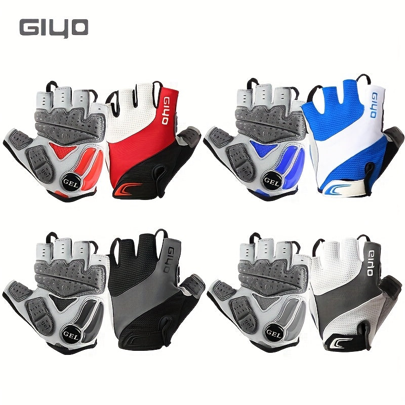 Breathable Cycling Gloves Breathable & Durable Half Finger Cycling Gloves | Thick Cushioning, Sweat-Wicking Fabric