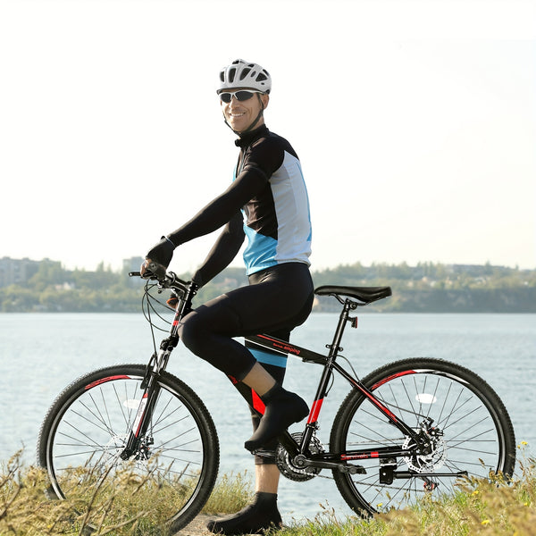 26 - Inch 21 - Speed Red & Black Mountain Bike - Double - Disc Brakes