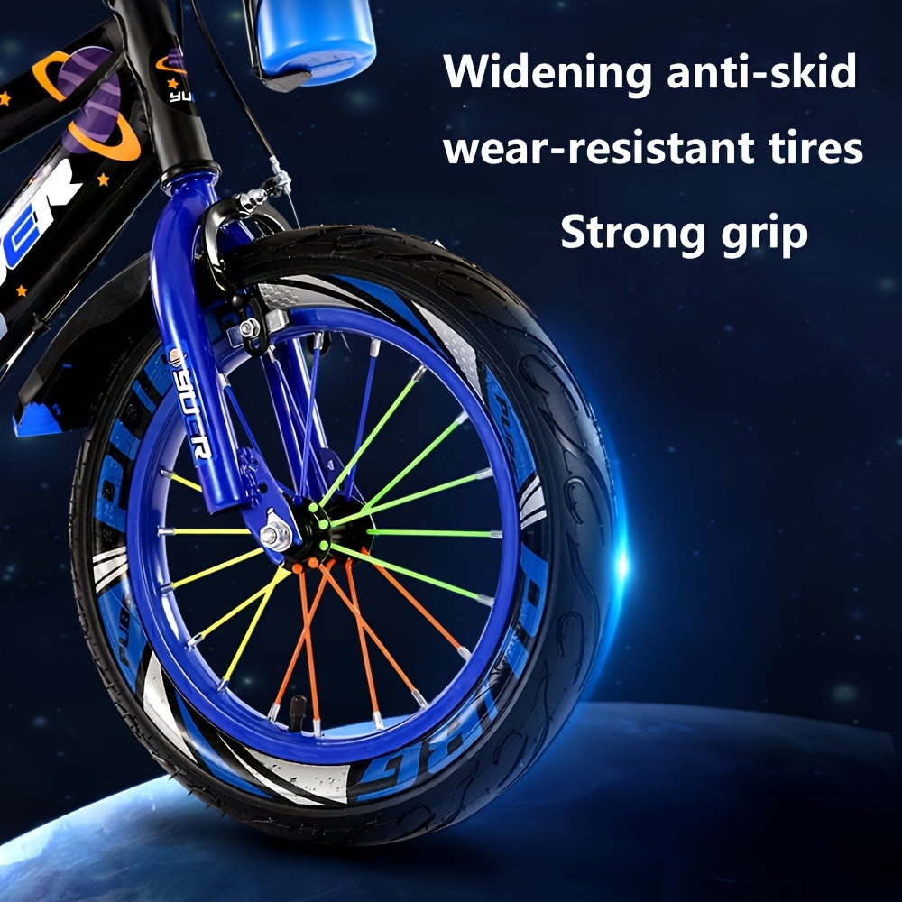 Kids' Blue Bicycle with Training Wheels - 16\