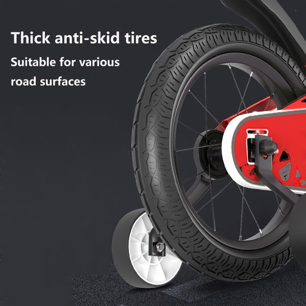 Children's Mountain Bike Scooter with Training Wheels, Ideal Gift for Christmas, Thanksgiving, Halloween