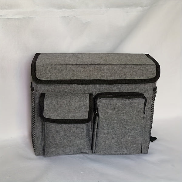 Adjustable Multi-Compartment Front Basket for Electric Bikes