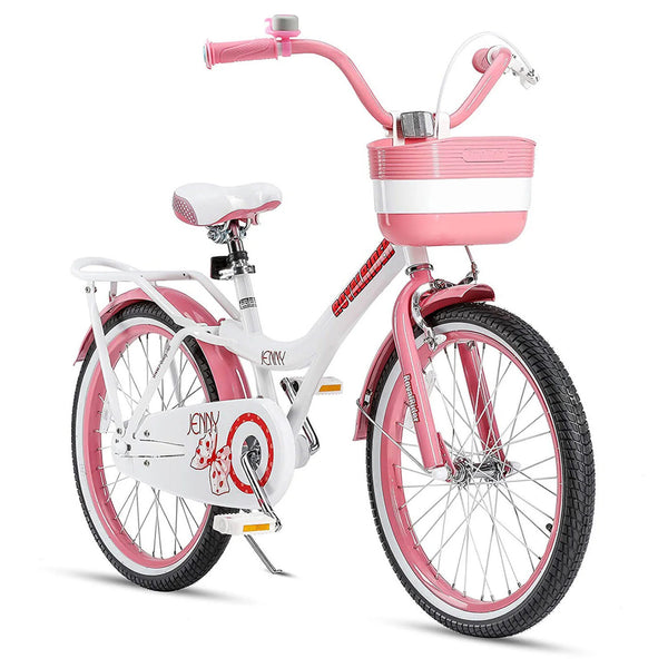 RoyalBaby Jenny Princess 20 Inch Kids Bike with Enclosed Chain Guard, Kickstand, Basket