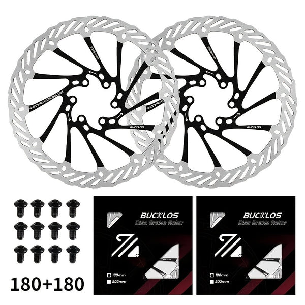 BUCKLOS G3 Bicycle Brake Rotors, 2pcs, 160\u002F180\u002F203mm, Stainless Steel, MTB Disc Brakes